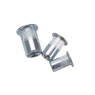 주황 접착 된 알루미늄 리베트넛 블라인드 세트 너츠트 스레드 삽입 너츠트 캡 평면 머리 리베트넛 M3 M4 M5 M6 304 스테인리스 스틸