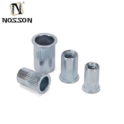 주황 접착 된 알루미늄 리베트넛 블라인드 세트 너츠트 스레드 삽입 너츠트 캡 평면 머리 리베트넛 M3 M4 M5 M6 304 스테인리스 스틸