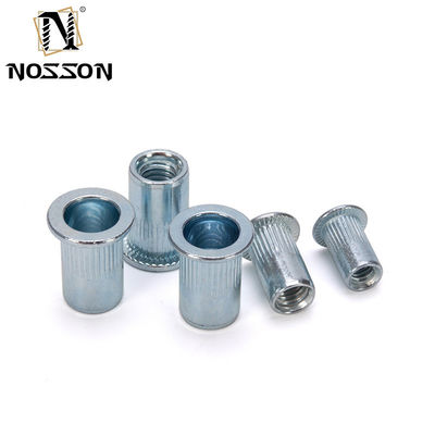 주황 접착 된 알루미늄 리베트넛 블라인드 세트 너츠트 스레드 삽입 너츠트 캡 평면 머리 리베트넛 M3 M4 M5 M6 304 스테인리스 스틸