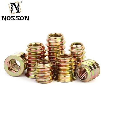스테인리스 스틸 201/304/316 메트릭 측정 시스템 M6 M8 M10 가구 및 오래 지속되는 가구용 스레드 목재 삽입 견과류