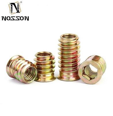 스테인리스 스틸 201/304/316 메트릭 측정 시스템 M6 M8 M10 가구 및 오래 지속되는 가구용 스레드 목재 삽입 견과류