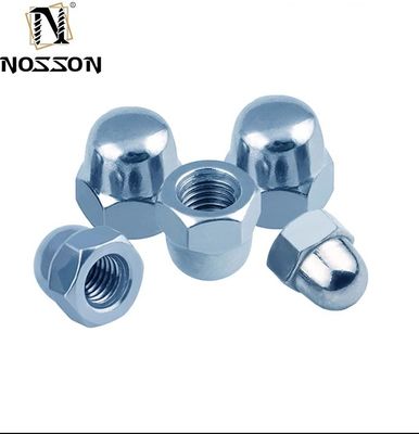 7mm 색상 옵션 스테인리스 스틸 201/304/316 블루 포스페이트 마무리 및 메트릭 측정 시스템과 함께 헥스 돔 캡 견과류