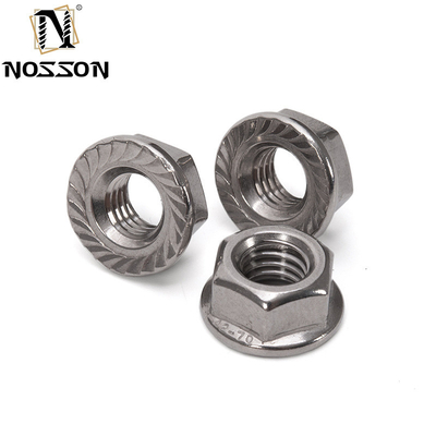 ANSI/ASME 표준 스테인리스 스틸 육각형 플랜지 견과류 M4 M5 M6 M8 M10 M10 스레드 DIN6923 다양한 산업용