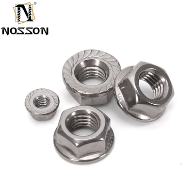 ANSI/ASME 표준 스테인리스 스틸 육각형 플랜지 견과류 M4 M5 M6 M8 M10 M10 스레드 DIN6923 다양한 산업용