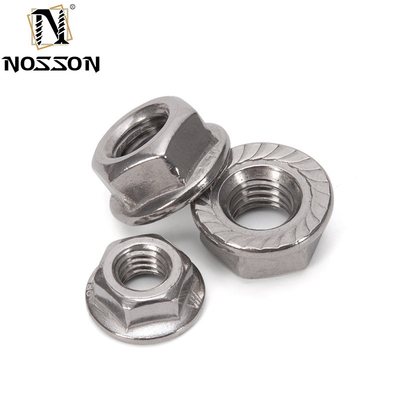 ANSI/ASME 표준 스테인리스 스틸 육각형 플랜지 견과류 M4 M5 M6 M8 M10 M10 스레드 DIN6923 다양한 산업용