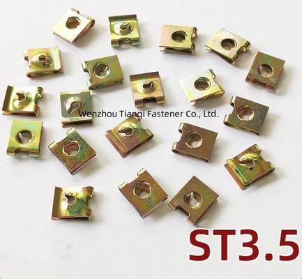 석유 가스 스테인리스 스프링 스틸 U 모양 잠금 견과류 U 클립 견과류 소매 산업 평면