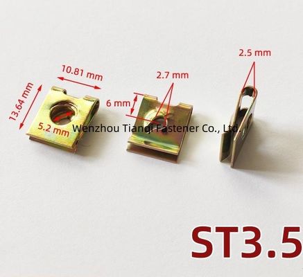 석유 가스 스테인리스 스프링 스틸 U 모양 잠금 견과류 U 클립 견과류 소매 산업 평면
