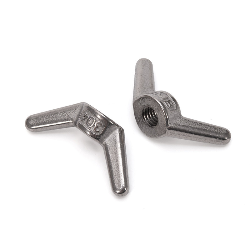 부식 내성 사용자 지정 로고 DIN315 나비 날개 견과류 스테인레스 스틸 304 316 검은 산화 원형 마무리