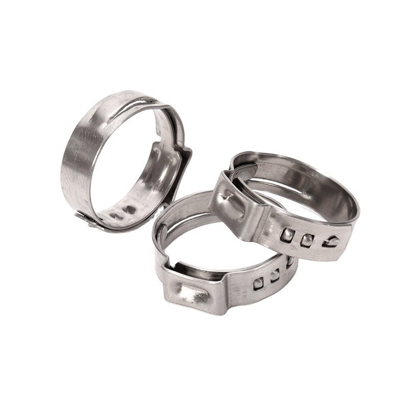 ANSI/ASME 표준 스테인리스 스틸 칼러 단일 귀 튜브 클램프 식품 음료 산업의 메트릭 측정 시스템