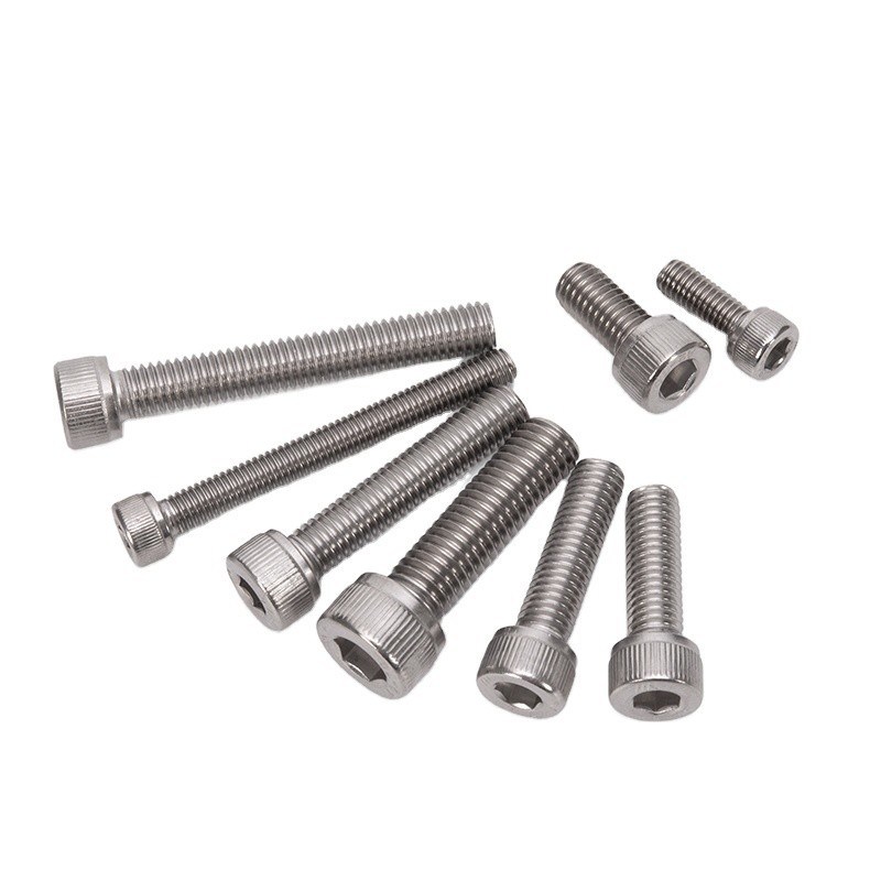 크롬 접착 된 마무리 평면 머리 A2 A4 304 316 Din 912 앨런 볼트 M2 M2.5 M3 M4 M5 M6 M7 M8 M10 헥스 소켓 헤드 캡 스크루