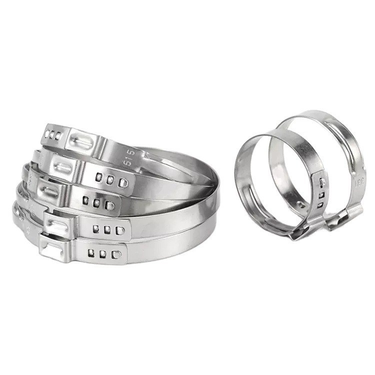 평면 단일 귀 PEX 파이프 펌프 칩과 헤비 듀티 볼트 클램프 유형 및 사용자 정의 지원 OEM