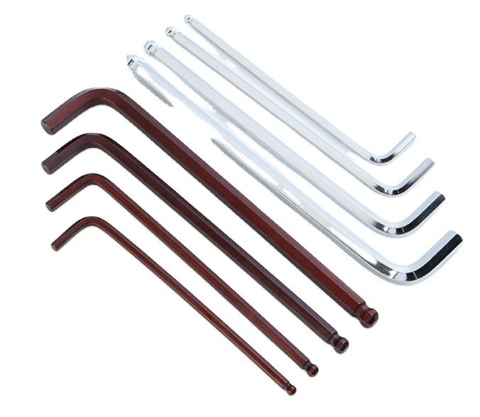 크롬 접착 알렌 헥스 키 Z 및 L 타입 랭치 1.5mm 2mm 2.5mm 3mm 4mm 5mm 6mm 8mm 10mm OBM 지원 타일리 OEM 은